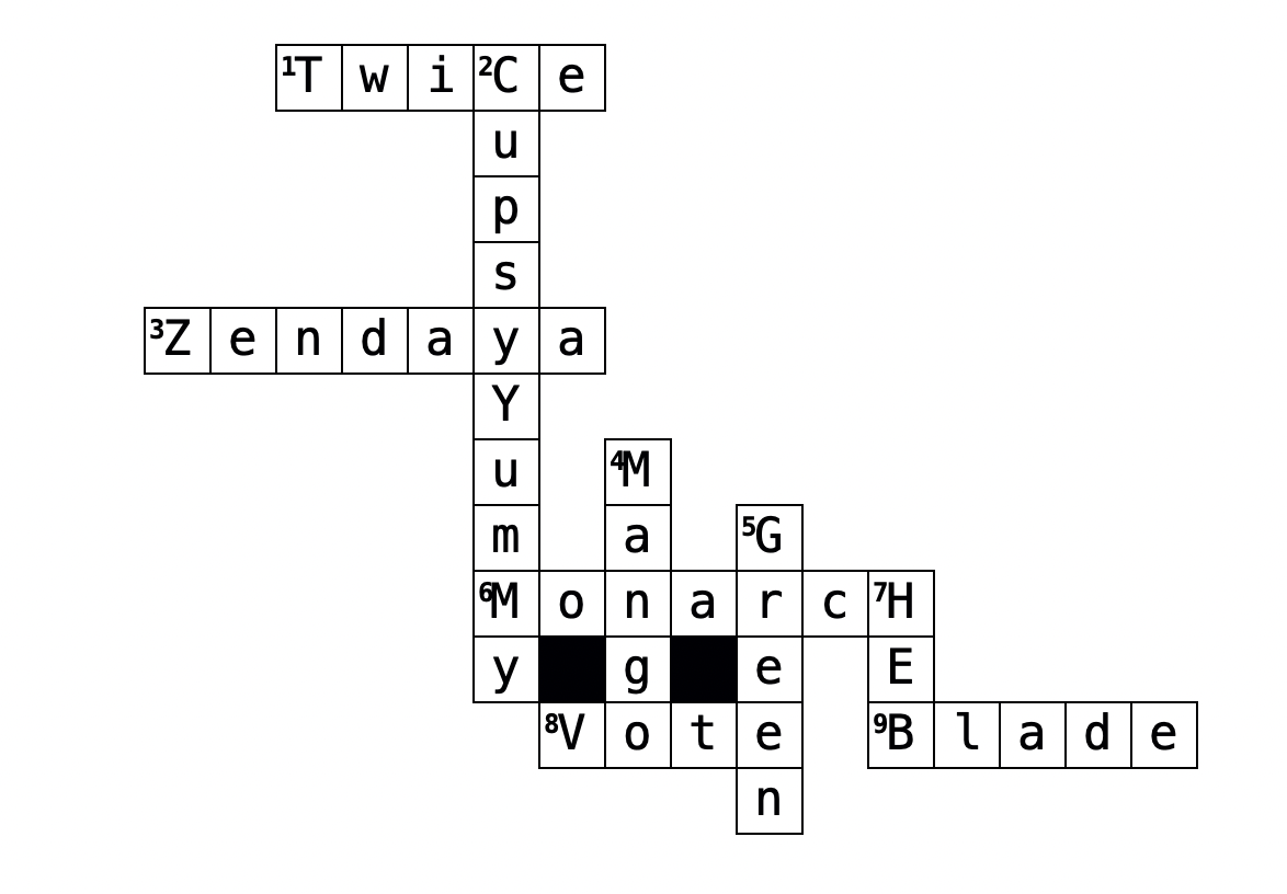 crossword answer